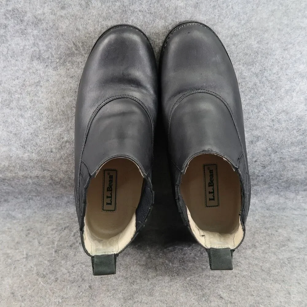 LL Bean Shoes Kids 6 Boots Chelsea Leather Insulated Classic Pull On Lug Sole
